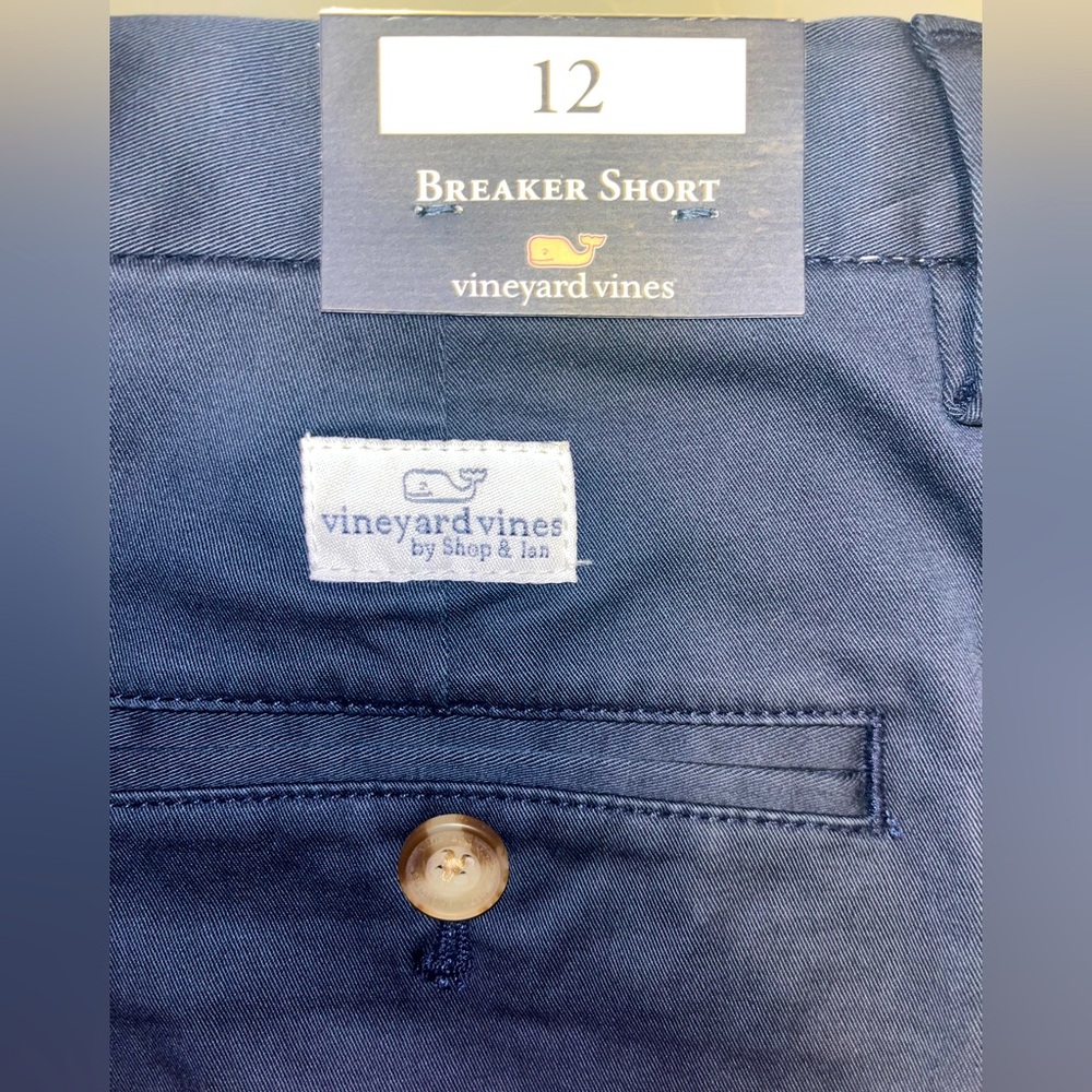 Vineyard Vines navy blue Stretch Breaker Shorts - Picture 4 of 6